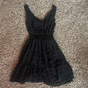 🎃 Emerald Sundae Black Textured Dress